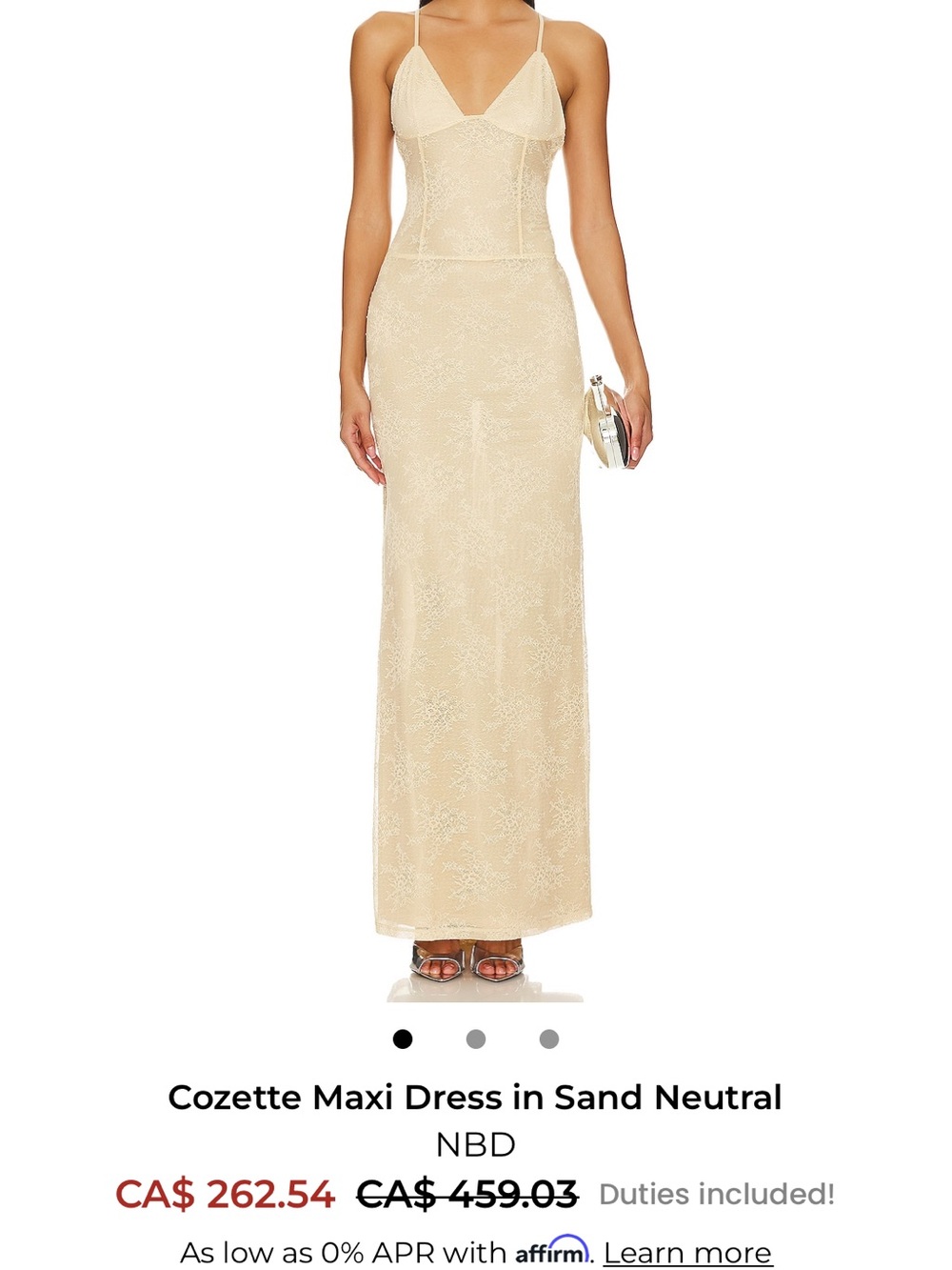 NBD Cozette Maxi Dress — Sand